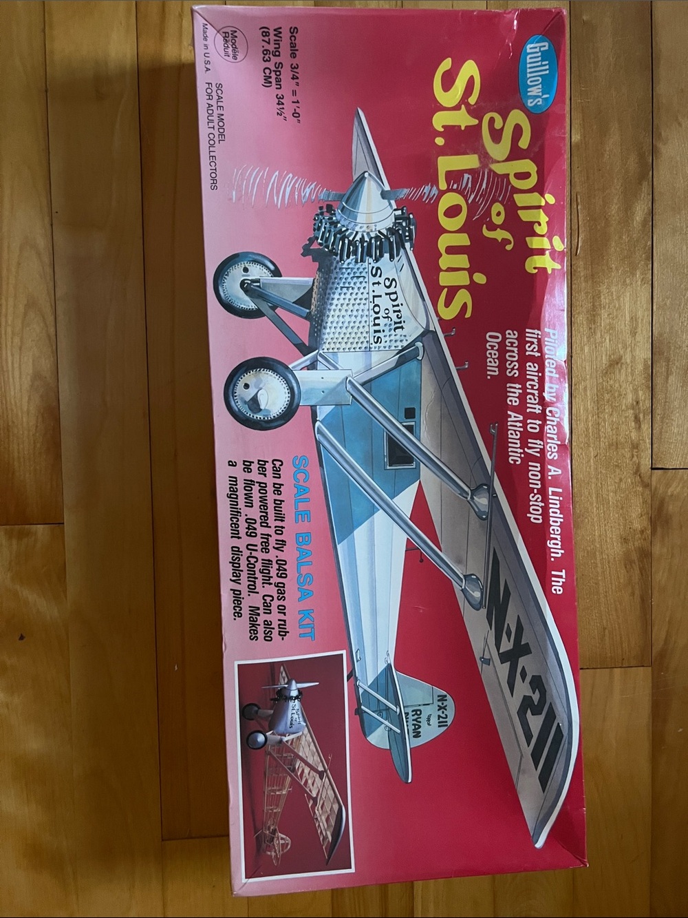 Spirit of St. Louis Scale Balsa Kit - brand new!